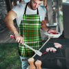 Green Plaid Tartan Men's Apron-grizzshop