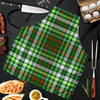 Green Plaid Tartan Men's Apron-grizzshop