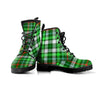 Green Plaid Tartan Men's Boots-grizzshop