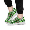 Green Plaid Tartan Men's Sneakers-grizzshop