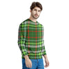 Green Plaid Tartan Men's Sweatshirt-grizzshop