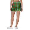 Green Plaid Tartan Mini Skirt-grizzshop