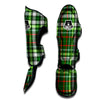 Green Plaid Tartan Muay Thai Shin Guard-grizzshop