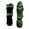 Green Plaid Tartan Muay Thai Shin Guard-grizzshop