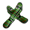 Green Plaid Tartan Muay Thai Shin Guard-grizzshop