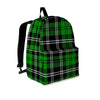 Green Plaid Tartan Print Backpack-grizzshop