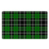 Green Plaid Tartan Print Door Mat-grizzshop