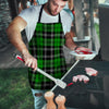 Green Plaid Tartan Print Men's Apron-grizzshop