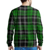 Green Plaid Tartan Print Men's Sweatshirt-grizzshop