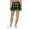 Green Plaid Tartan Print Mini Skirt-grizzshop