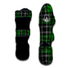 Green Plaid Tartan Print Muay Thai Shin Guard-grizzshop