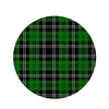 Green Plaid Tartan Print Round Rug-grizzshop