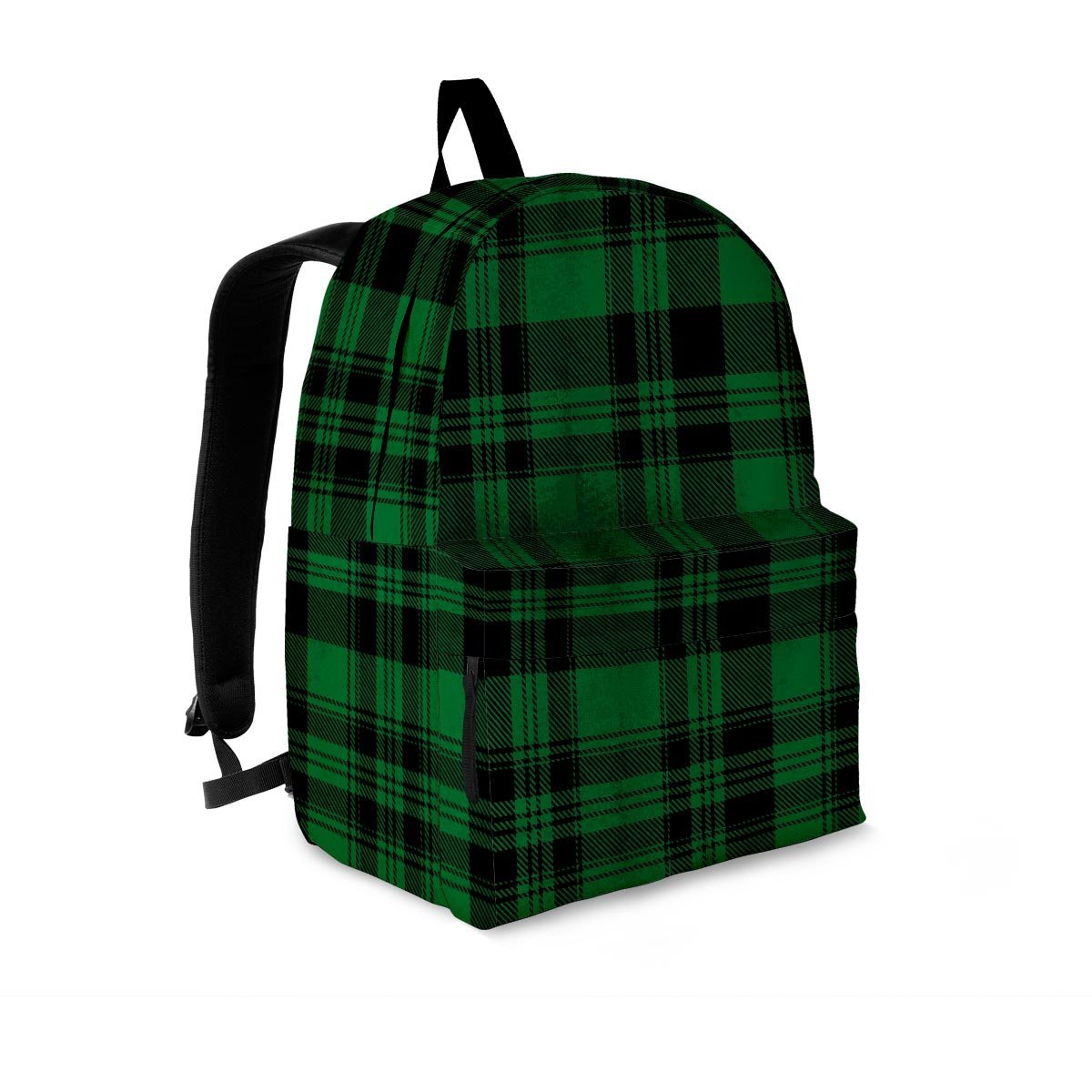 Green Plaid Tartan Sottish Backpack-grizzshop