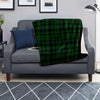 Green Plaid Tartan Sottish Blanket-grizzshop