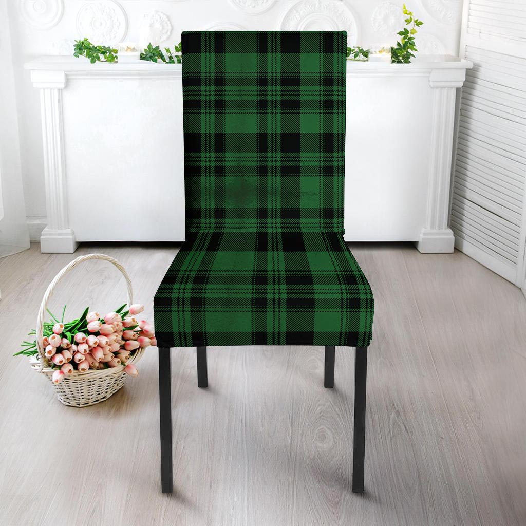 Green Plaid Tartan Sottish Chair Cover-grizzshop