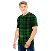 Green Plaid Tartan Sottish Men T Shirt-grizzshop