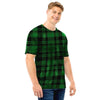 Green Plaid Tartan Sottish Men T Shirt-grizzshop