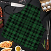 Green Plaid Tartan Sottish Men's Apron-grizzshop