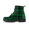 Green Plaid Tartan Sottish Men's Boots-grizzshop