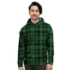 Green Plaid Tartan Sottish Men's Hoodie-grizzshop