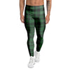 Green Plaid Tartan Sottish Men's Leggings-grizzshop