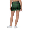 Green Plaid Tartan Sottish Mini Skirt-grizzshop