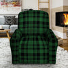 Green Plaid Tartan Sottish Recliner Cover-grizzshop