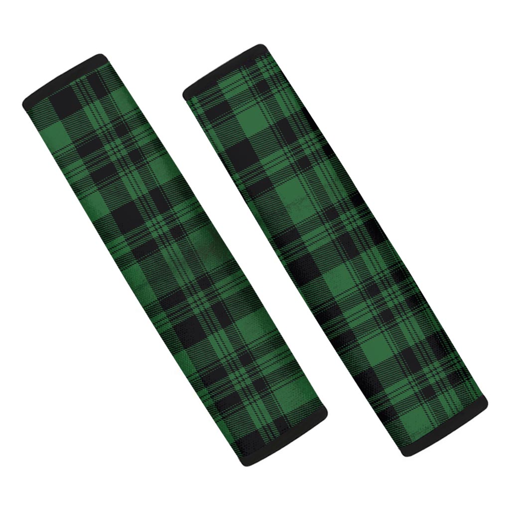 Green Plaid Tartan Sottish Seat Belt Cover-grizzshop