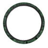 Green Plaid Tartan Sottish Steering Wheel Cover-grizzshop