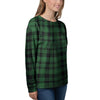 Green Plaid Tartan Sottish Women's Sweatshirt-grizzshop