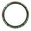 Green Plaid Tartan Steering Wheel Cover-grizzshop