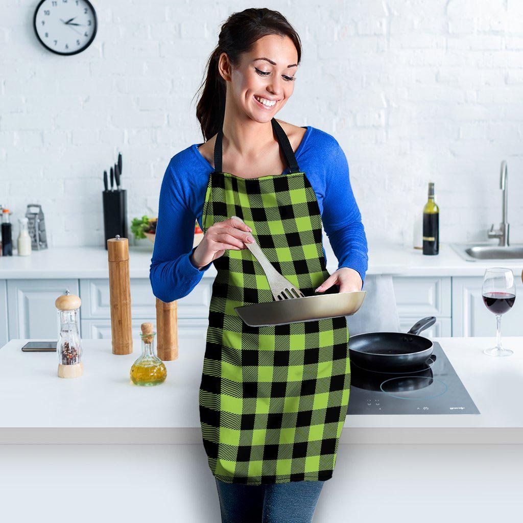 Green Plaid Women's Apron-grizzshop