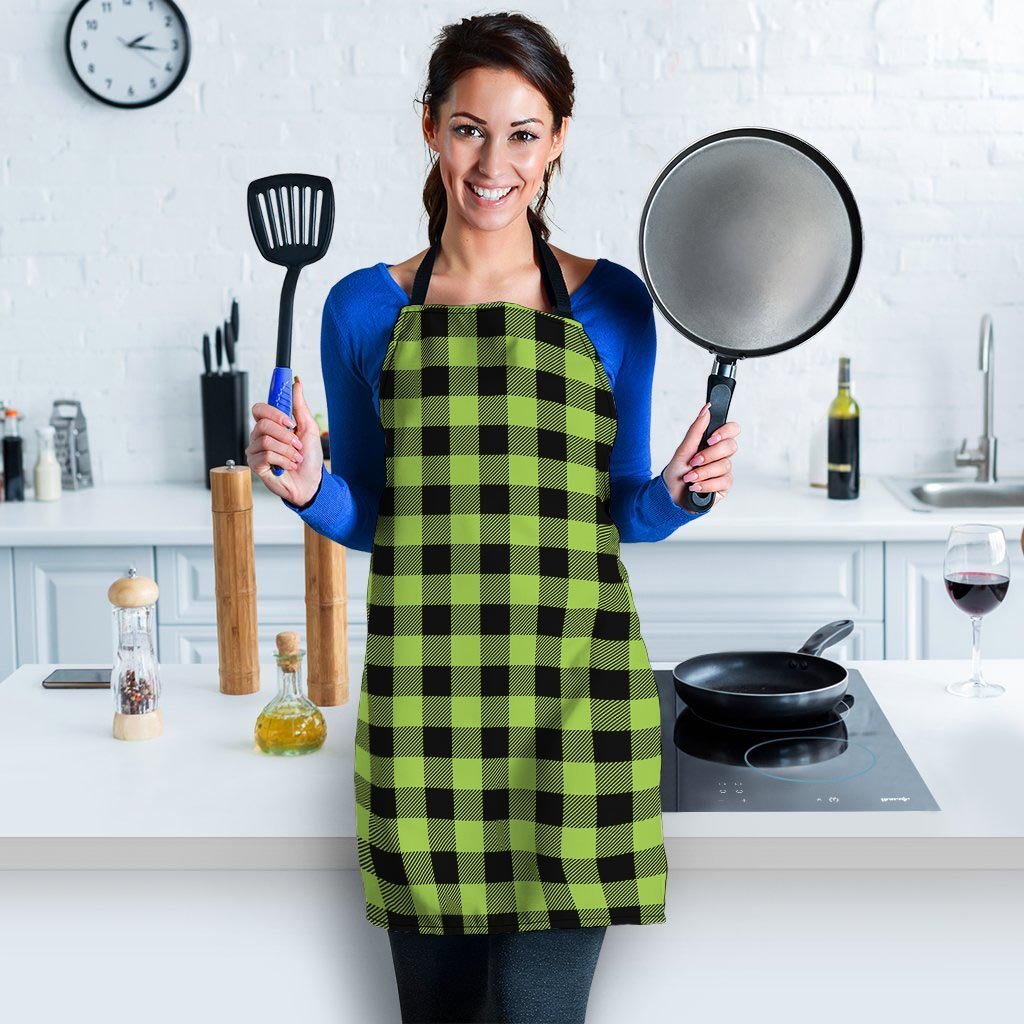 Green Plaid Women's Apron-grizzshop