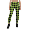 Green Plaid Women's Leggings-grizzshop