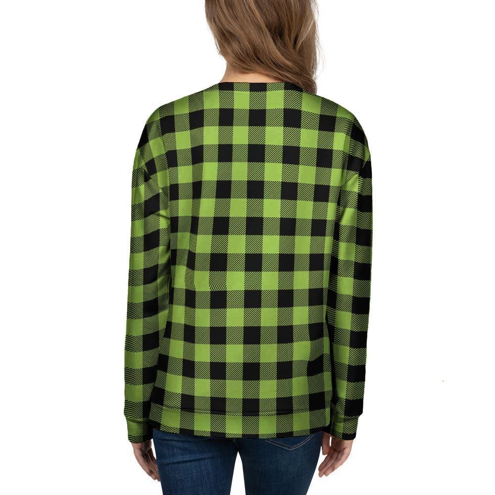 Green Plaid Women's Sweatshirt-grizzshop