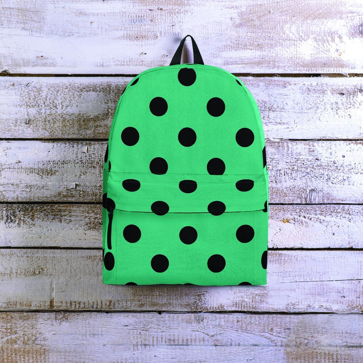 Green Polka Dot Backpack-grizzshop