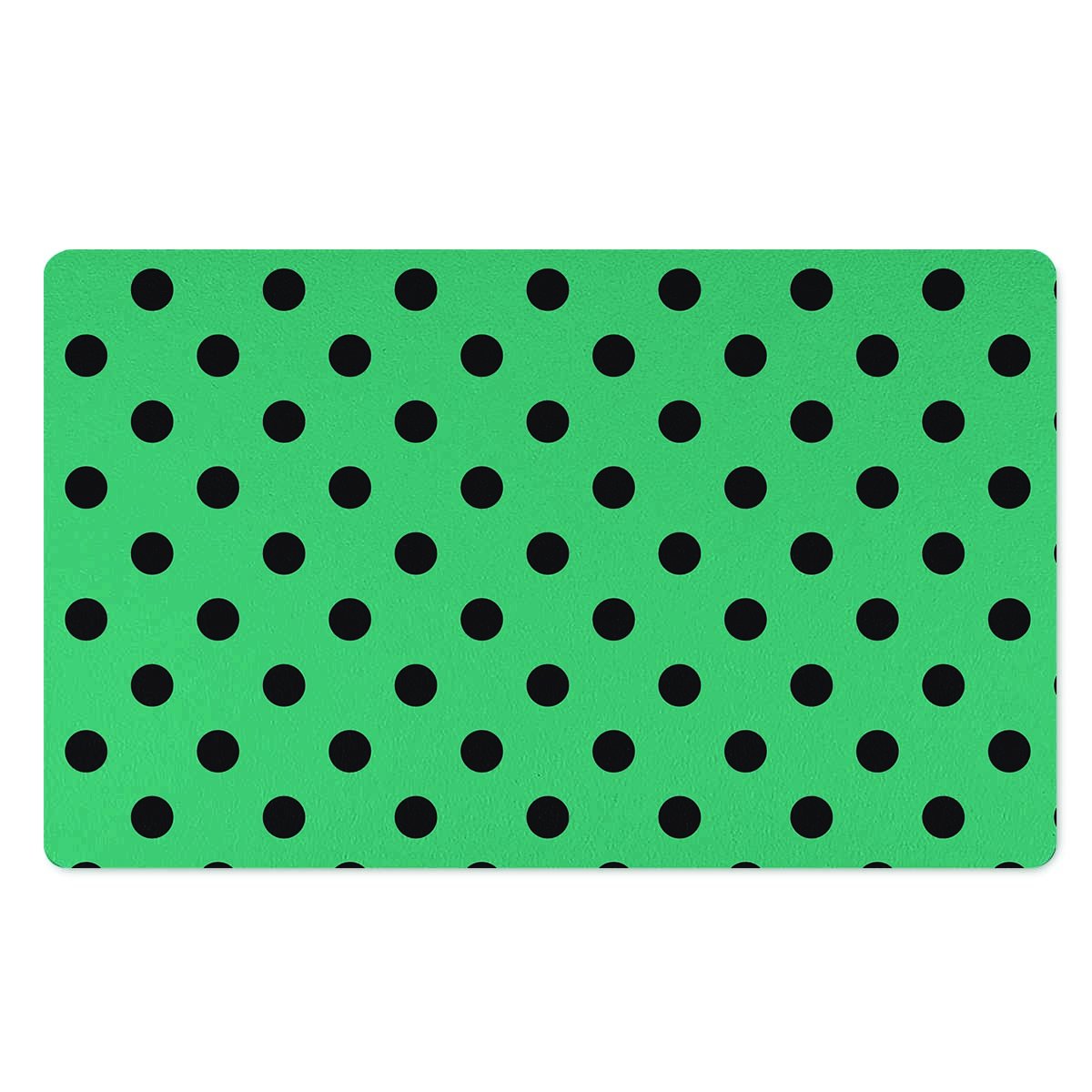 Green Polka Dot Door Mat-grizzshop