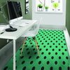 Green Polka Dot Floor Mat-grizzshop