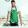 Green Polka Dot Men's Apron-grizzshop