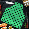 Green Polka Dot Men's Apron-grizzshop