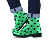 Green Polka Dot Men's Boots-grizzshop