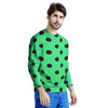 Green Polka Dot Men's Sweatshirt-grizzshop