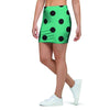 Green Polka Dot Mini Skirt-grizzshop