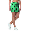 Green Polka Dot Mini Skirt-grizzshop