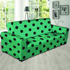 Green Polka Dot Sofa Cover-grizzshop