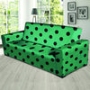 Green Polka Dot Sofa Cover-grizzshop