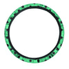 Green Polka Dot Steering Wheel Cover-grizzshop