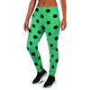 Green Polka Dot Women's Joggers-grizzshop