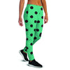 Green Polka Dot Women's Joggers-grizzshop