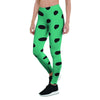 Green Polka Dot Women's Leggings-grizzshop